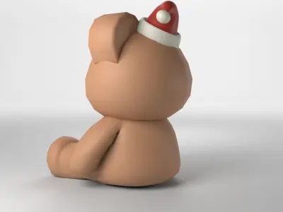 Low poly - Cute Teddy Bear Low-poly 3D model