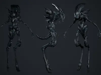 Monster Insect Low-poly 3D model