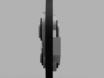 Steam logo  3D model