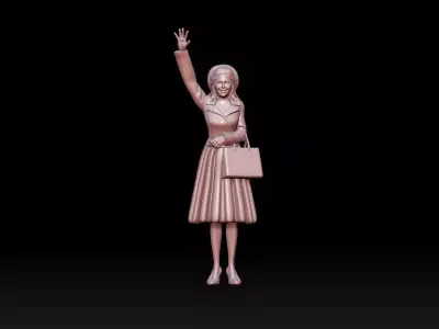 woman 3D print model 2
