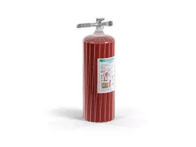 Realistic Red Fire Extinguisher - MorisonDesign 4K PBR Low-poly 3D model