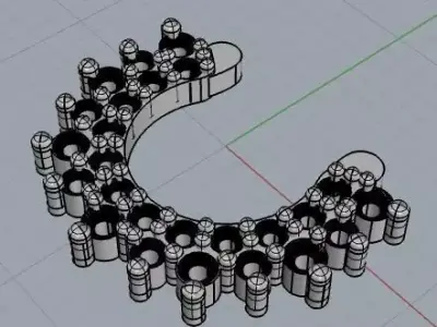 septum diamonds 3D model