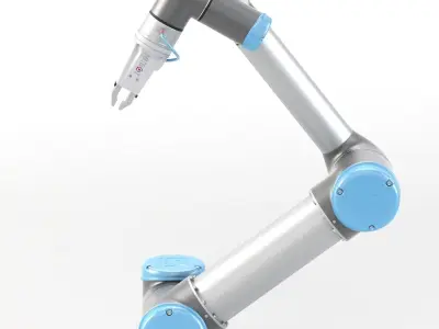 UR5 with Hitbot Electric Gripper 3D model