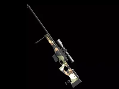 Gun awm  3D model