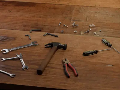 PBR Tools Pack Game Ready Low-poly 3D model