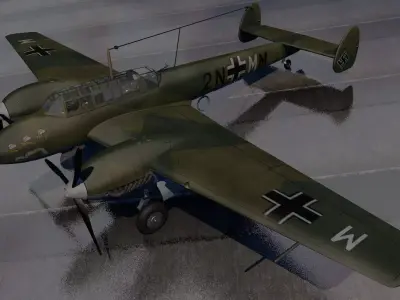 Messerschmitt Bf-110 C-3 3D model