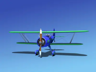 Waco YMF-5 V04 3D model