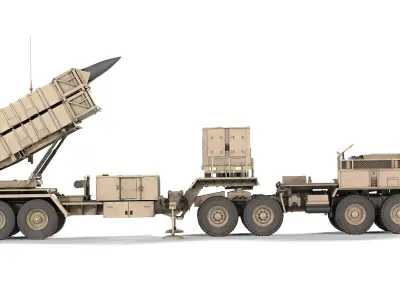 HEMTT MIM104 Patriot Low-poly 3D model
