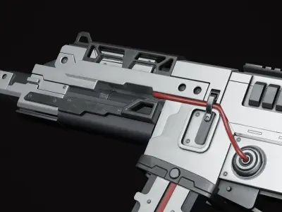 Sci-Fi Assault Rifle Artemis Goblin Low-poly 3D model