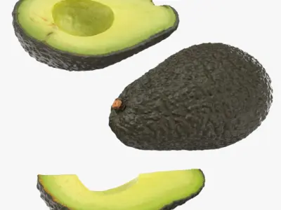 Ripe Avocado Collection 2 3D model