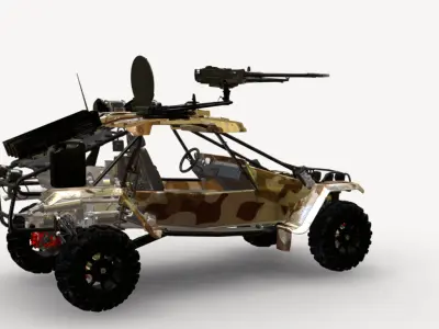 atv 4x4 Low-poly 3D model