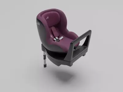 Pink Britax Romer Dualfix M 0-18 kg Baby car seat S Low-poly 3D model