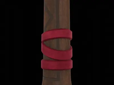 weapon axe Low-poly 3D model
