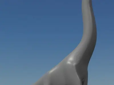 BRACHIOSAURUS dinosaur Low-poly 3D model get