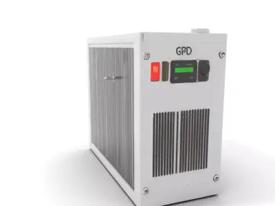 Industrial Cooling Unit Model Pack Low-poly 3D model