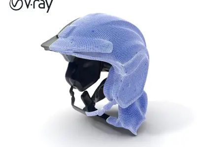 Motorcycle Helmet Model Pack Low-poly 3D model