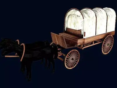 Western Carriage 3D model