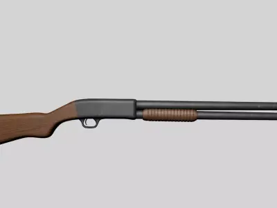 Ithaca Model 37 Shotgun 3D model