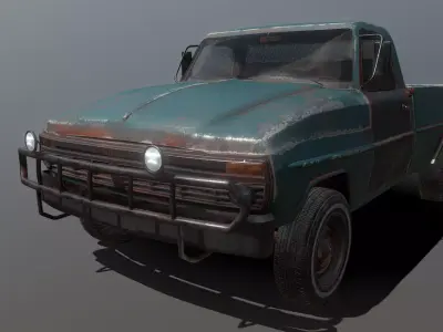 Old Truck 3D model get