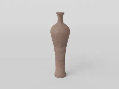 LowPoly Antique Vase Set 4K GameReady Asset Low-poly 3D model