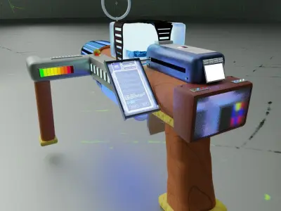 Low Poly Gun That Can Be Use Anywhere Free 3D model