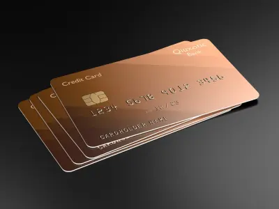 Credit Card Low-poly 3D model purchase