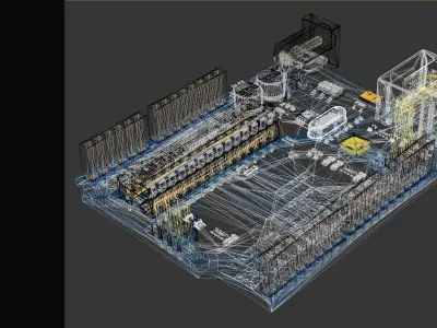 Microcontroller Board 3D model