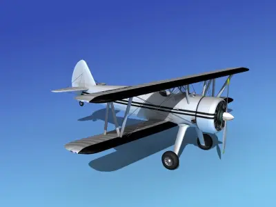 Stearman PT-17 Kaydet Sport V16 3D model