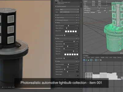 Automotive lighhtbulbs 3D Model Pack