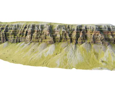  Mountain Cliffs Module- 3D PBR Model 