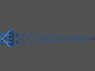Yamato aircrafts stern Crane - Commercial license - 1-100 scale 3D print model