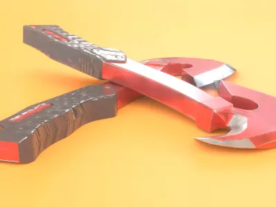Tomhwak two wrenches Free low-poly 3D model