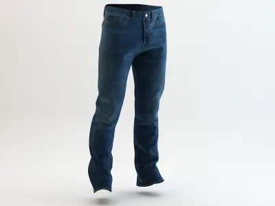 Levi's - 501 Blue Jeans 3D model