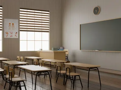 Class Room 3D model