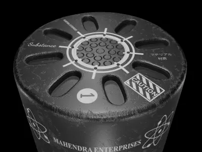 Sci-fi- Cylinders Free 3D model