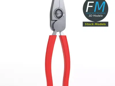 Linesman pliers 3D model