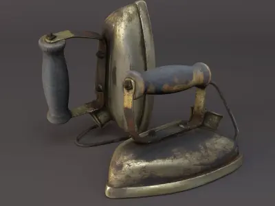 Antique Electric Iron - Photogrammetry 3D model