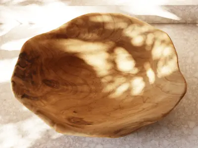  Live Edge Wooden Bowl Model 