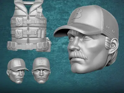 Cutter Fan Art Kit 3D printable File For Action Figures 3D print model