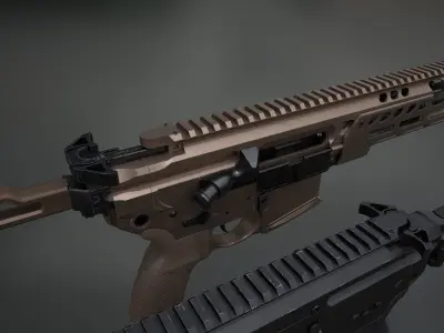 SIG SAUER MCX Spear LT Low-poly 3D model