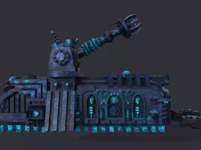 future train Free low-poly 3D model