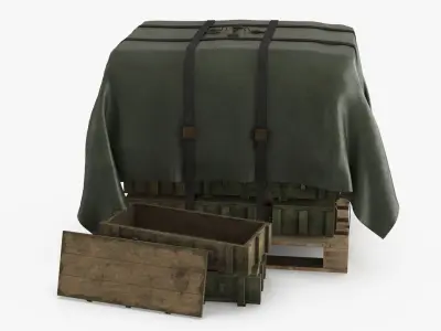 Ammo Military Cargo Case Low-poly 3D model