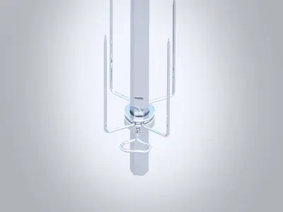 Hex Rod -BBQ Low-poly 3D model