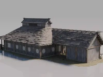 Traditional Japanese House 16 3D model