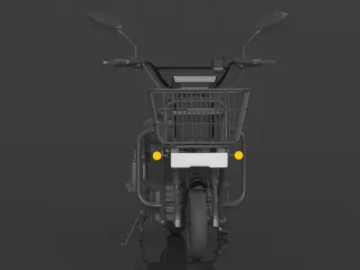 EOX E-Horse Low Speed 3 Wheeler Electric Loader Scooter Low-poly 3D model