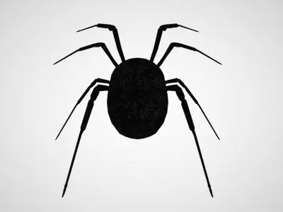 Black Widow Low-poly 3D model purchase