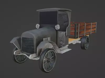 Chevrolet One Ton Pick Up Low-poly 3D model