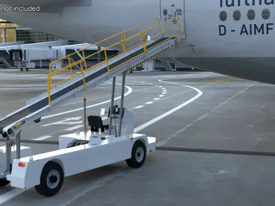 Airport Baggage Conveyor Belt Loader 3D model
