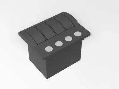 Marine Switch Panel 4 3D model