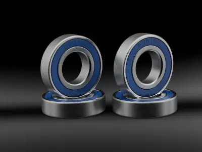 Cartridge 6901 Bearing pack Low-poly 3D model